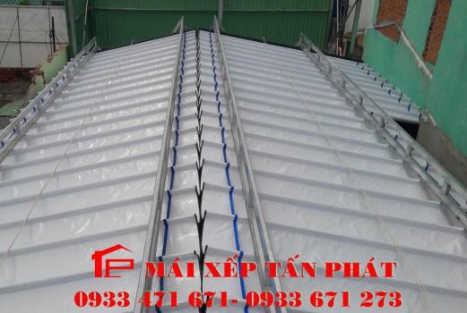 mái bạt xếp kiêng giang